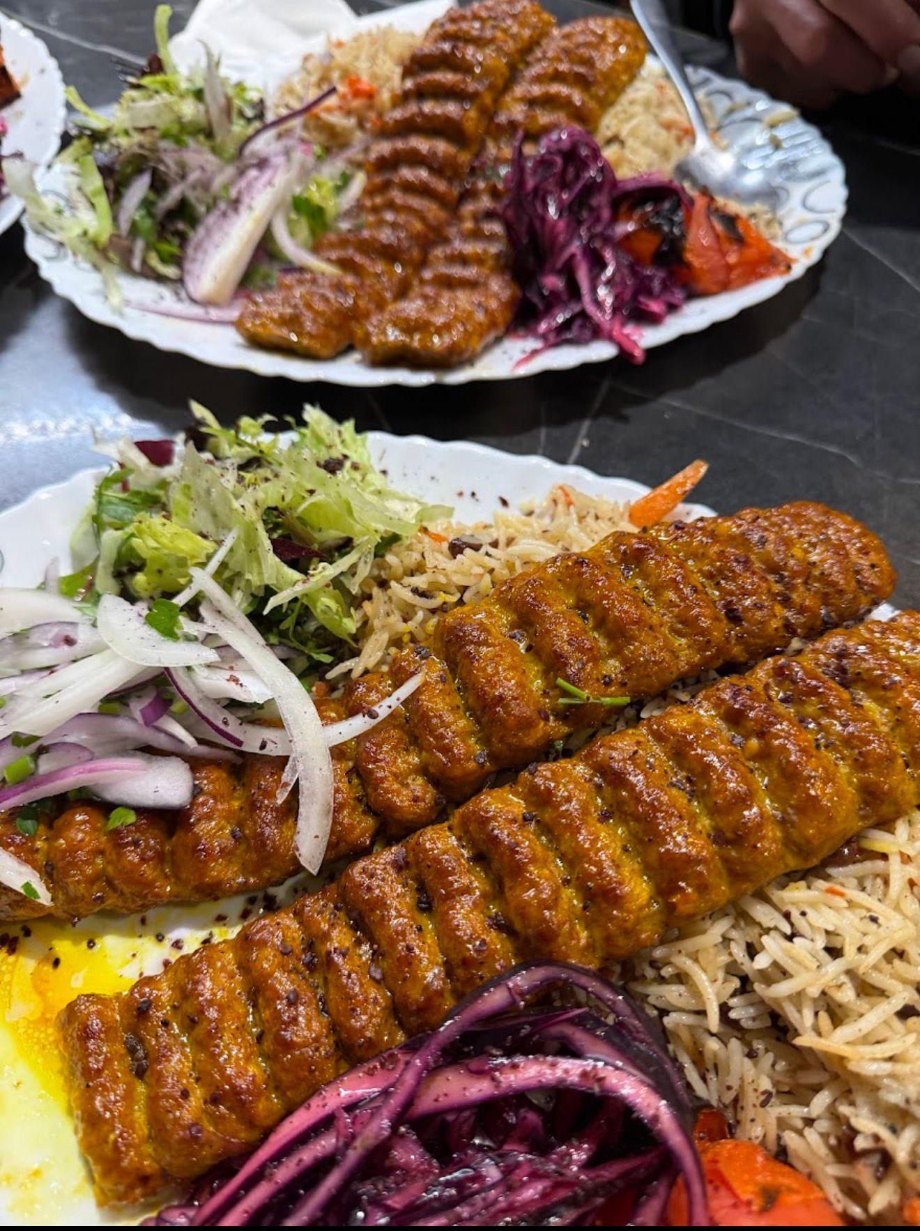 Zafron Afghan Restaurant Interior and Charcoal Grills